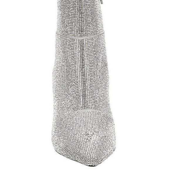 Madden Girl Cody-R Women's Ankle Boot Med Metallic - Disco Ball Boots - Picture 3 of 8